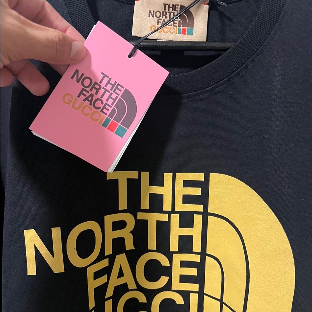 GUCCI X NORTH FACE BLACK TSHIRT SIZE XS
